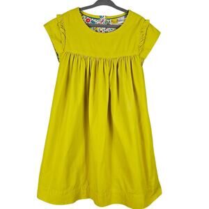 Mini Boden Yellow Light Cordoroy Sun Summer Dress Girls 7/8